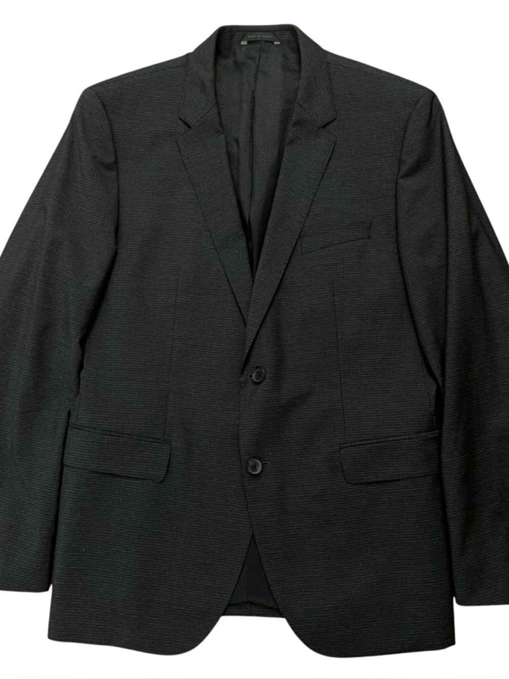 Hugo Boss Blazer Jacket Mens US 44R EU 54R Sports Coat Wool Check Gray